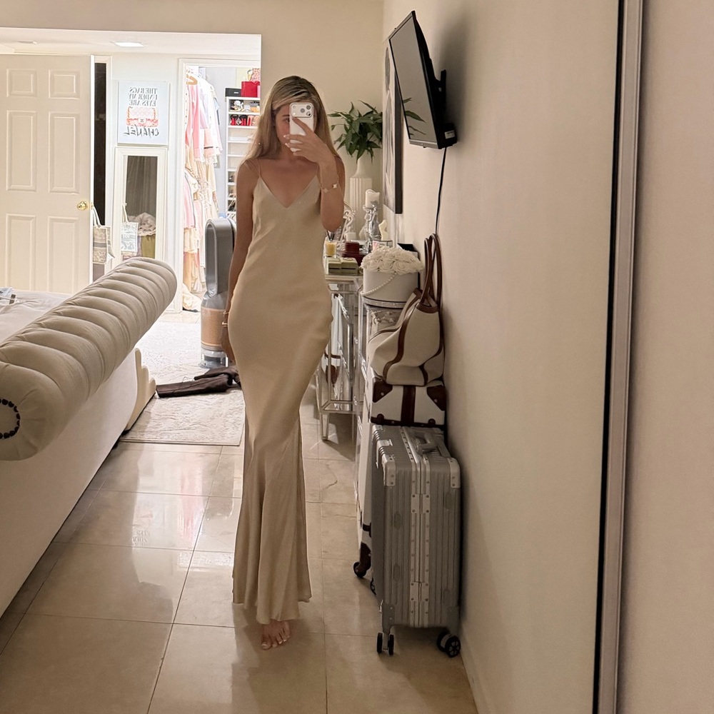 TWP Elegant Cream Silk Dress